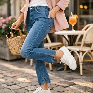 Nicole Miller New York Soho High Rise Slim Straight Ankle Jeans Size 18